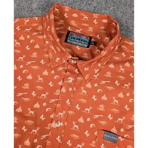Burlebo Gameday in Austin Shirt Mens 2XL Burnt Orange SS Texas Longhorns NWOT